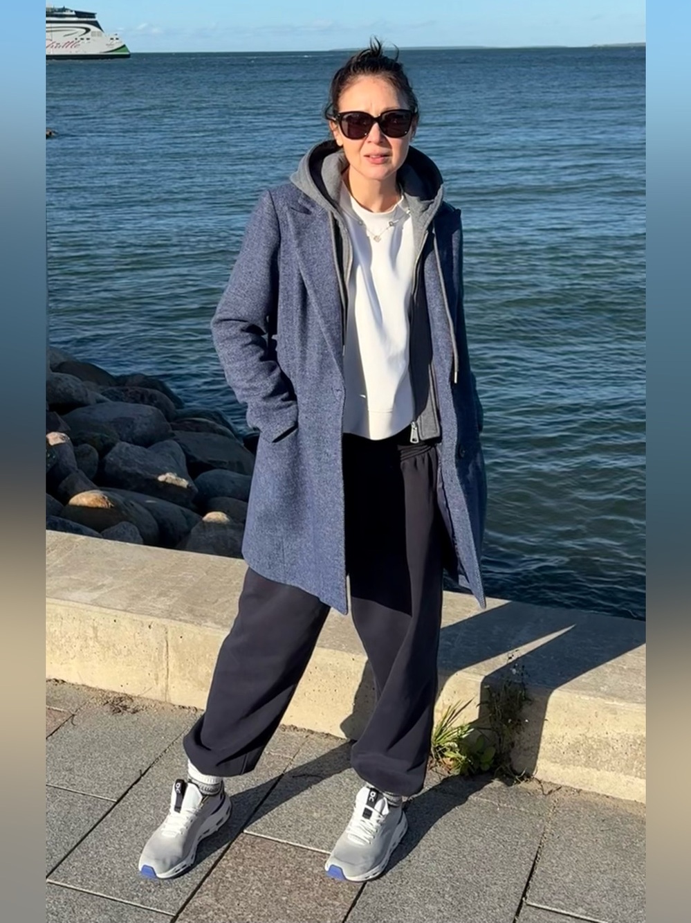 Avec Les Filles wool hooded coat